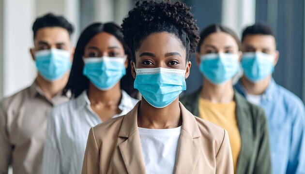 Diverse group wearing masks (1)