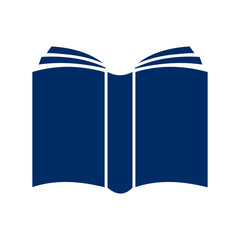 Open book icon isolated on white background.