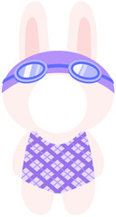 동물토끼(계절여름수영복얼굴합성)