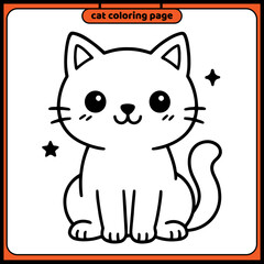 Obraz premium coloring dog design template