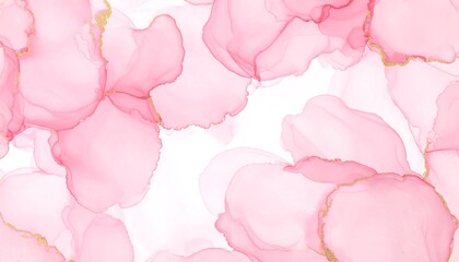 Abstract floral ink blot design