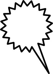 Text and Speech Bubble