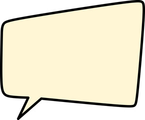 Text and Speech Bubble