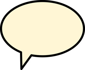 Text and Speech Bubble