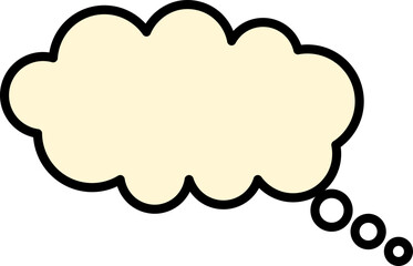 Text and Speech Bubble