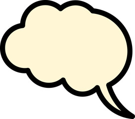 Text and Speech Bubble