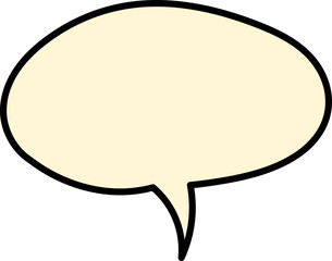 Text and Speech Bubble