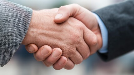 Business Handshake Sealing Partnership Agreement