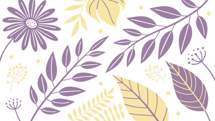 Abstract Tropical Leaves Background