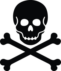 Human Head skull silhouette vector illustration