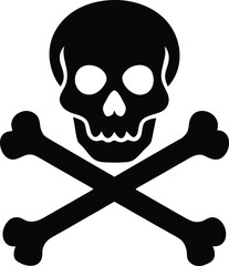 Human Head skull silhouette vector illustration