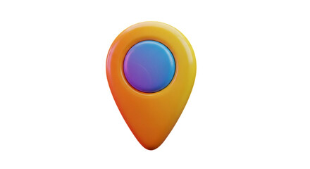 Glossy 3D Location Pin Icon