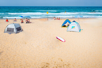 Manly Beach, with its tree-lined promenade and long stretch of fine soft sand, it is a popular...