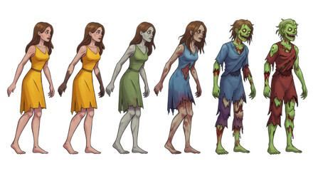 Zombie Infection Stages: Human to Undead Transformation