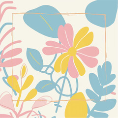 A seamless floral pattern with vintage blossoms, butterflies, and green leaves creates a charming summer garden decoration