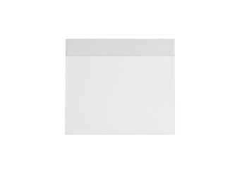 High quality white cardboard box, transparent background