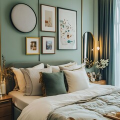 wall bedroom with a gallery A
