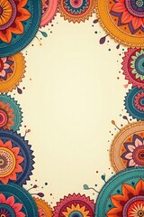 Seamless Colorful Patchwork Fabric Background with Vintage Patterns
