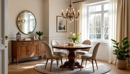 Elegant Cozy Dining Room Table