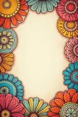 Seamless Colorful Patchwork Fabric Background with Vintage Patterns
