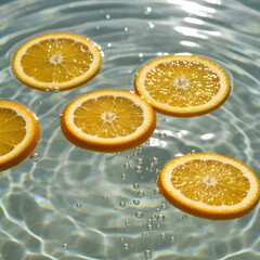 orange in water
