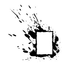  Frame Ink Grunge Rectangle Border SVG 15