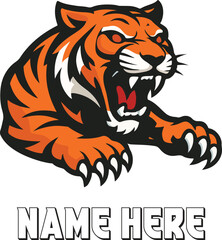 Tiger mascot logo