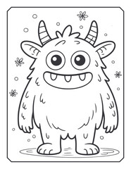 Halloween Monster Coloring Page