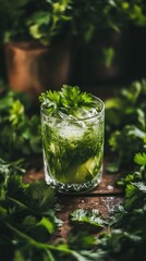 Refreshing Cilantro Cucumber Drink
