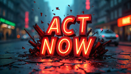 Act Now Urgency Immediate Impact Social Change Revolution
