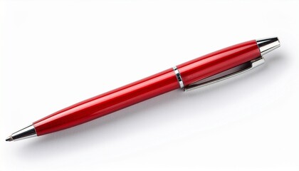 red pen isolated on white background
