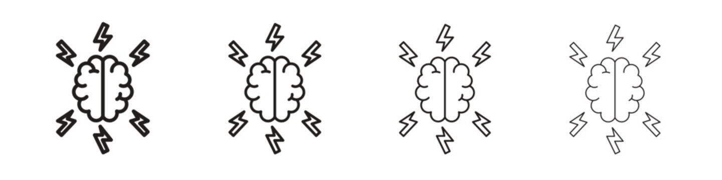 Brainstorm icon design template for web and mobile UI element