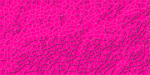 Mosaic Arrangement of Organic Cracks

