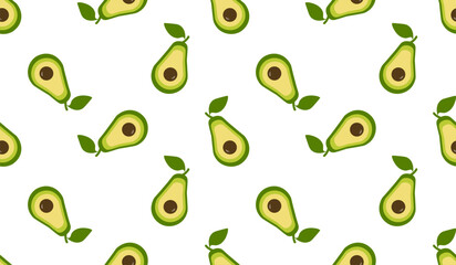 Avocado pattern geometric seamless. fresh avocados pattern.