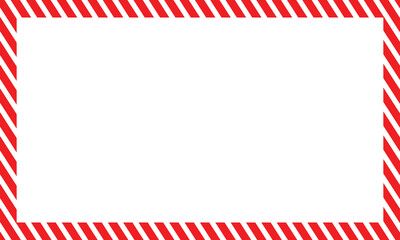 Fototapeta premium Candy cane frames. Christmas and New Year candy frame. Holiday x mas border. isolated on white background. Vector illustration.&nbsp;EPS&nbsp;10&nbsp;. 