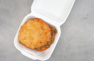 take away vetkoek and curry mince