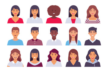 Unified Diversity: A tapestry of faces, each a unique individual, collectively represents the power and beauty of inclusion, symbolizing the diverse beauty of humanity. 