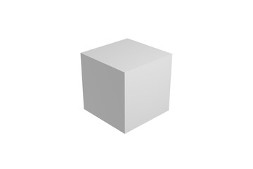 3d cube on white background