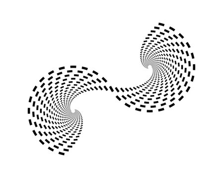 golden ration fibonacci pattern for logo icon background web graphic tattoo. vector illustration