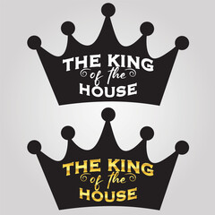 Assortment of decorative Father's day lable with crown, cup, mustache and tie. The King of the house, I love you Daddy, Best Dad on the world, Thanks for your smile. Vector illustration, Father's day.