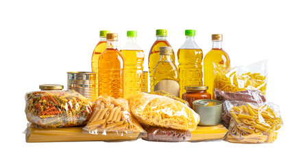 Foodstuff for donation, storage and delivery.