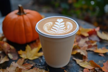Autumnal Latte: Pumpkin Spice and Cozy Vibes
