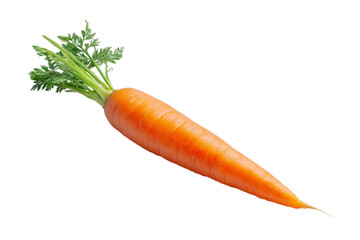 Orange carrot  isolated on transparent background.