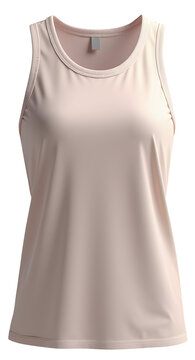 Beige tank top sleeveless women apparel clothing sportswear athletic design exudes