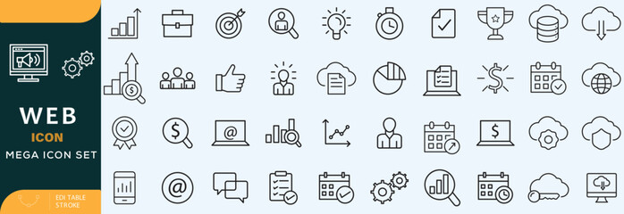 Hand drawn web develop icon