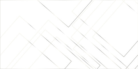 Modern minimal and clean white gold background with realistic line wave geometric circle shape, abstract white and gold colors with lines pattern texture computer geometric digital connection design .