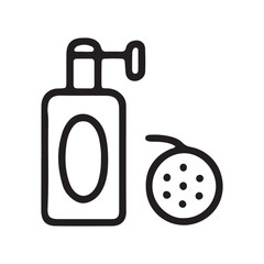 Obraz premium Smiling Farmer Outline Icon Agriculture, Harvest, and Rural Lifestyle Illustration