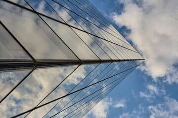 Geometric Skies: Reflected in Steel and Glass