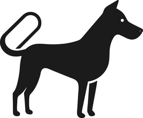 Paperclip Bent into a Perfect Dog Silhouette