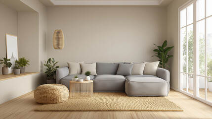 Serene Modern Living Room Interior Design